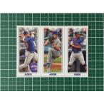 ★TOPPS MLB 2022 OPENING DAY #TPC-5 PETE ALONSO／JACOB DEGROM／FRANCISCO LINDOR［NEW YORK METS］「TRIPLE PLAY」★