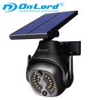 ソーラーライト センサーライト 屋外 防水 PTZ 防犯カメラ型 光秀 LED 人感センサー OL-340B オンロード(OnLord)