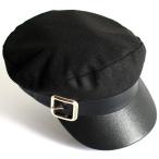 キャップ メンズ 帽子 ぼうし ミリタリー 軍帽 ゴシック ベルト モード系 ストリート 黒 ブラック 個性的 シンプル 中性的 ユニセックス レディース