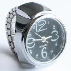 腕時計 メンズ モード系 指輪 リング 時計 モノクロ アンティーク アクセサリー シルバー 黒 ブラック ウォッチ 個性的 中性的 ユニセックス レディース