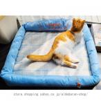 ペットマット ペットベッド 犬ベッド 猫ベッド 夏用 冷感マット 寝心地よい 犬猫用 お洒落 エレガント 寝床 枕つき 水洗い 涼感 弾力性 熱中症対策