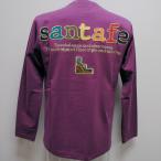 サンタフェ・23 春夏 SS 新作・バックアップリケ 長袖Tシャツ(M)(L)(LL)(3L)23-85403-083