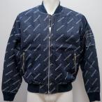 ショッピングサンタ サンタフェ・24 秋冬 AW 新作・オリジナルロゴジャガード デニム MA-1 ブルゾン(L)(LL)(3L)24-52401-098