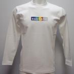 サンタフェ・24 秋冬 AW 新作・スムース　ロゴ刺繍 長袖Tシャツ(M)(L)(LL)(3L)24-82401-001