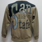 サンタフェ・24 AW 秋冬・バックモチーフロゴ刺繍 丸首 トレーナー(L)(LL)(3L)24-82808-058