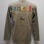 サンタフェ・24 春夏 SS 新作・バックアップリケ 長袖Tシャツ(L)(LL)(3L)24-85403-056