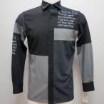 ショッピングサンタ サンタフェ・24 秋冬 AW 新作・3色切り替え 刺繍入り 長袖シャツ(54)(4L)24-92452-019-54　キングサイズ