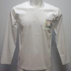 サンタフェ・25 春夏 SS 新作・コットンスムース ポケット刺繍 長袖Tシャツ(M)(L)(LL)(3L)(4L)25-83401-001