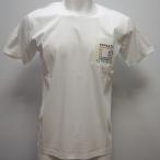 ショッピングサンタ サンタフェ・25 春夏 SS 新作・コットンスムース ポケット刺繍 半袖Tシャツ(L)(LL)(3L)(4L)25-83402-001