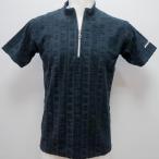 ショッピングサンタ サンタフェ・25 春夏 SS 新作・ロゴパイル 半袖 ZIPUP 半袖ポロシャツ(L)(LL)(3L)(4L)25-83808-019