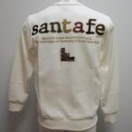 ショッピングサンタ サンタフェ・25 SS・丸首 バックアップリケ刺繍 トレーナー(L)(LL)(3L)(4L)25-84419-001