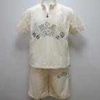 ショッピングサンタ サンタフェ・26 春夏 SS 新作・シャカシャカ 半袖ハーフZIP 短パン 上下(L)(LL)(3L)(4L)26-55403-001　26-55404-001