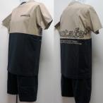 サンタフェ・24 春夏 SS 新作・40/2天竺 ロゴ刺繍 半袖Tシャツ 短パン 上下(L)(LL)(3L)24-81813-056 24-81814-019