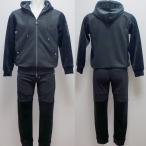 ショッピングサンタ サンタフェ・24 AW 秋冬・ベロア・異素材切り替え フルジップ パーカー 上下(L)(LL)(3L)24-82801-019　24-82802-019