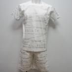 サンタフェ・25 春夏 SS 新作・コットンスムース 総柄プリント 半袖Tシャツ 短パン 上下(L)(LL)(3L)(4L)25-83801-002 25-83802-002