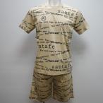 ショッピングサンタ サンタフェ・25 春夏 SS 新作・コットンスムース 総柄プリント 半袖Tシャツ 短パン 上下(LL)(3L)25-83801-053　25-83802-053