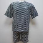 サンタフェ・25 春夏 SS 新作・オリジナル組編柄 オーバーサイズ 半袖Tシャツ 短パン 上下(L)(LL)(3L)(4L)25-83803-017 25-83805-017