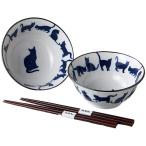 丼 どんぶり シルエット猫4.8多用丼�