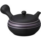 急須 ポット 黒泥紫ラセン急須（帯アミ） 美濃焼 日本製 陶器 おしゃれ かわいい 食洗機対応 カフェ