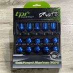 ショッピング処分 赤字処分 在庫分限定 鍛造アルミ合金 超々ジュラルミン ロックナットセット M12×1.25 17HEX ブルー 27mm 軽自動車用 日産 スバル スズキ