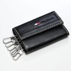 トミーヒルフィガー キーケース ブラック 31TL17X014-001 0094 5502 01 名入れ可有料