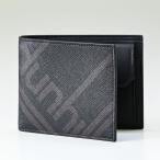 ダンヒル dunhill 二つ折り財布 メンズ ラゲッジ キャンバス バーティカル ブラック×ブラウン 19F2320SC001