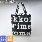 マリメッコ バッグ トートバッグ Notko Logo ノトゥコ ロゴ ブラック×オフホワイト 047312 911