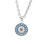 Yahoo! Yahoo!ショッピング(ヤフー ショッピング)スワロフスキー SWAROVSKI ネックレス ペンダント Luckily ブルー シルバー 5468918 名入れ対応