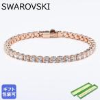 スワロフスキー ブレスレット Matrix Tennis bracelet マトリックス テニス ブレスレット ラウンドカット ローズゴールド クリア 5657659