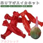 45/50/60cm スイカ ロープ付きメッシュネット袋 吊り下げスイカネット 大玉 すいかネット 100枚入り 中玉 西瓜 すいかネット すいか 西