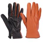 Attivoa чай vo мужской Brown × черный XL размер кожа перчатка кожа ягненка подкладка кашемир смартфон соответствует мужской ATLC002M