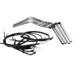  Kawasaki Balius 2 type 1997-2007 Classic 25cm рукоятка-перекладина черный тросик + Raver тормоз шланг комплект металлизированный 