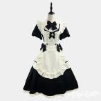 ロリータ ロング丈 メイド服 クラシック メイド ワンピース エプロン カチューシャ 付け袖 長袖 半袖 2way ドレス Lolita クラシカル