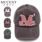 MUCENT- ���Z���g10442220004-326542-Brick Gray (White Logo)Vintage Washing Washing Applique Ball Cap