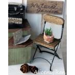 Yahoo! Yahoo!ショッピング(ヤフー ショッピング)ミニチュアパーツ　アンティークなウッドアイアンチェアー【ガーデニング/ミニチュア/雑貨/ インテリア　アンティーク　ミニチュア　家具　ガーデニング雑貨】　