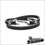 Artemis Classic ブレスレッド メンズ ブランド レザー 牛革 Sフック クロス ステンレス 2重巻き アルテミスクラシック