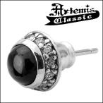 Artemis Classic ピアス メンズ ブランド 片耳 シルバー ラウンド ブラックスター 天然石 おしゃれ アルテミスクラシック
