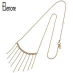 Yahoo! Yahoo!ショッピング(ヤフー ショッピング)Elenore Jewelry フリンジネックレス エレノアジュエリー ネックレス チェーン付き シルバー925 金色 フリンジ 揺れる バー ライン