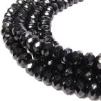 ブラックスピネル6×4mm天然石ビ...