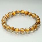 ブラウンルチルクオーツ 数珠 ブレスレッド 8.7mm 19.5cm希少 メンズL レディースLL 贈り物 針水晶 天然石 パワーストーン