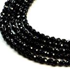 天然石ビーズオニキス4mmボタンカ...