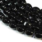 天然石ビーズオニキス10×8mmラ...