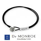 Dr MONROE ブレスレッド メンズ ブランド レザー 革 レザーコードブレスレッド 英語 英字 英文 ドクターモンロー
