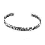 メッシュ バングル 編み込み ノット ニット ブレスレッド 腕輪 シルバー925 銀 シルバーアクセサリー メンズ プレゼント