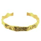 ネイティブ バングル スタンプワーク チゼルワーク ゴールド ブレスレッド 腕輪 シルバー925 銀 プレゼント