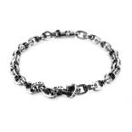 ゴシック チェーンブレスレッド あずき ロール ブレスレッド バングル 腕輪 シルバー925 銀 シルバーアクセサリー プレゼント