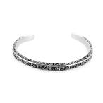 アラベスク バングル 唐草 レリーフ ブレスレッド 腕輪 シルバー925 銀 シルバーアクセサリー メンズ プレゼント