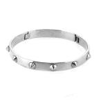 スタッズ バングル 鋲 スパイク パンク ハンドカフ ブレスレッド 腕輪 シルバー925 銀 シルバーアクセサリー プレゼント