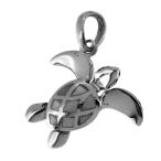 ホヌ ペンダントヘッド(チェーンなし) 白蝶貝 ハワイアン ウミガメ シェル ネックレス ペンダント シルバー925 銀 プレゼント