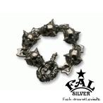 FAL ブレスレッド メンズ ブランド シルバー ラージスウィルブレスレッド トランプ ジョーカー スカル エフエーエル